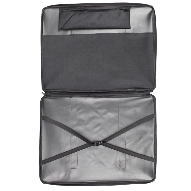 JJRING Art Portfolio Case, Wire Framed Nylon Portfolio Tote, Art Storage Bag in 23 Inches by 17 Inches, Great Carrying Bag for Artworks, Posters, Drawings, Prints(Black) - Image 3